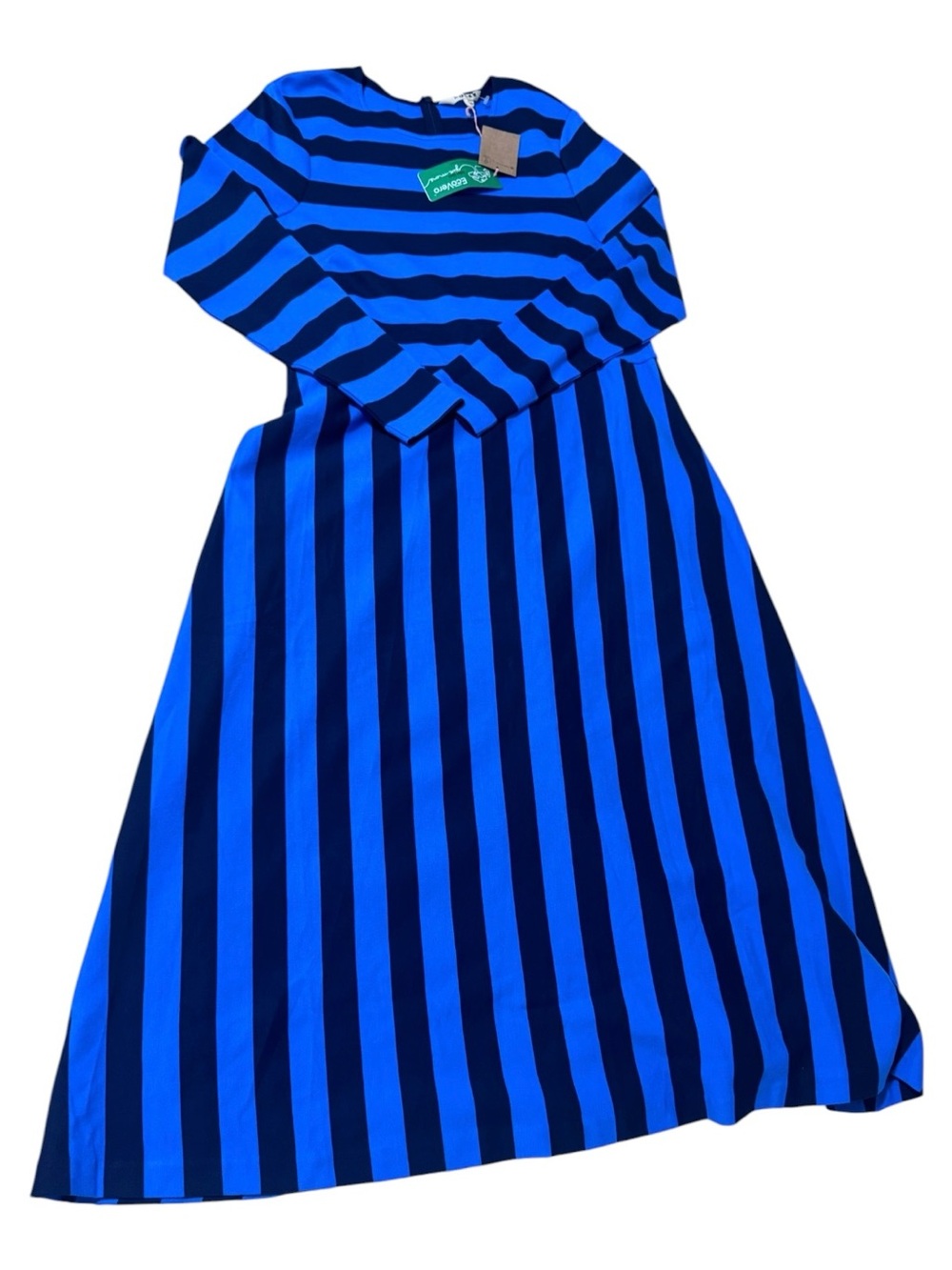 Boden Blue Striped Long Sleeve Maxi Dress - Picture 2 of 6
